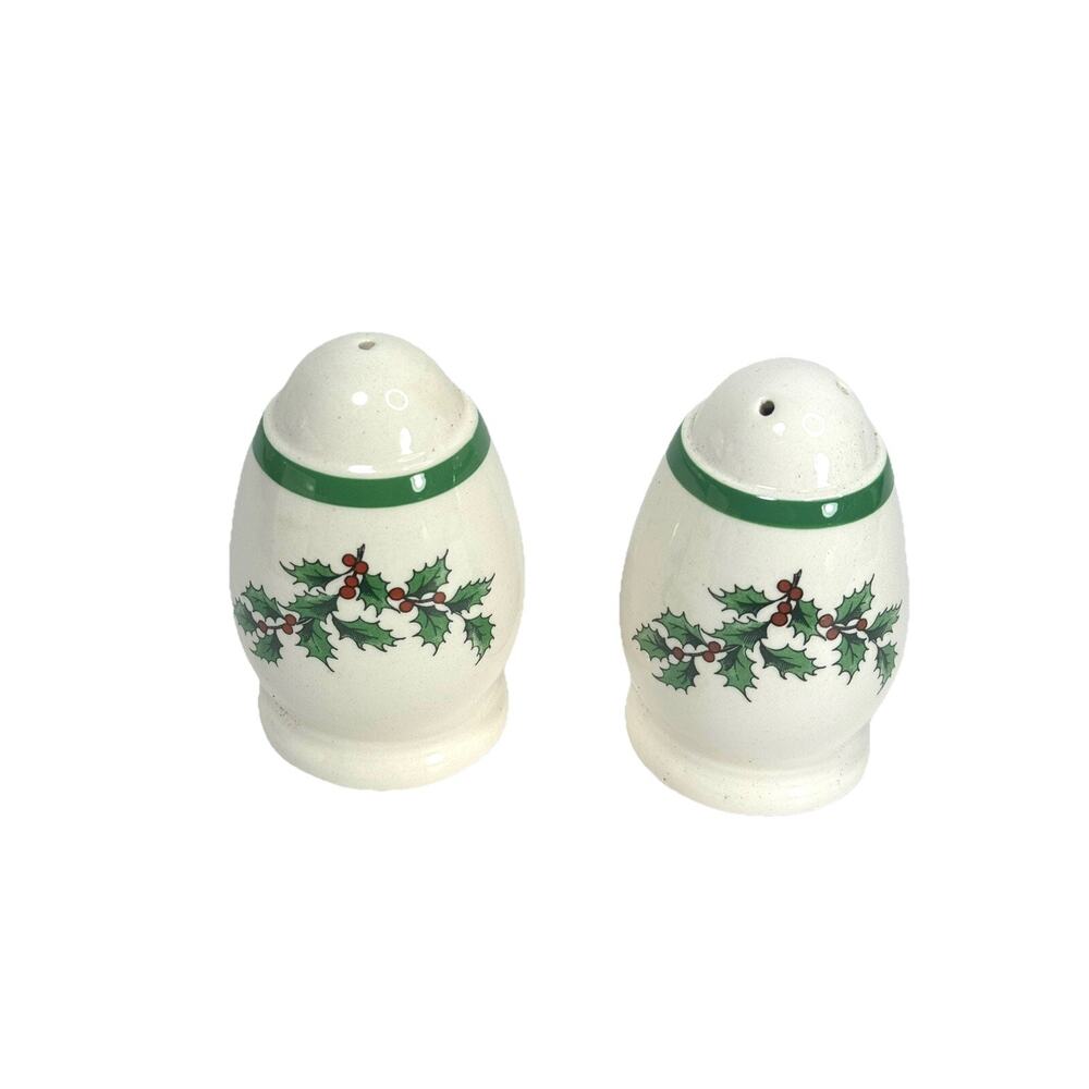 Vintage Spode CHRISTMAS TREE Salt and Pepper Shakers